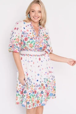 Lorraine Loose Dresses | Casual Dresses*Abbie White Magic Garden Dress