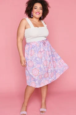 Lorraine Designs Skirts*Ada Psychedelic Swirl Skirt