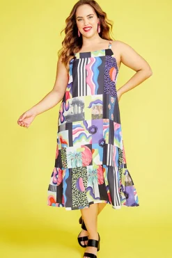Lorraine Designs Shift Dresses | Midi Dresses*Adelaide Outside The Lines Dress