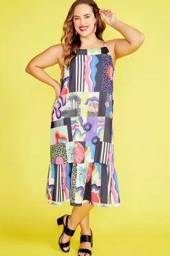 Lorraine Designs Shift Dresses | Midi Dresses*Adelaide Outside The Lines Dress