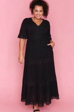 Lorraine Designs Fit & Flare Dresses | Cocktail Dresses*Adele Black Maxi Dress