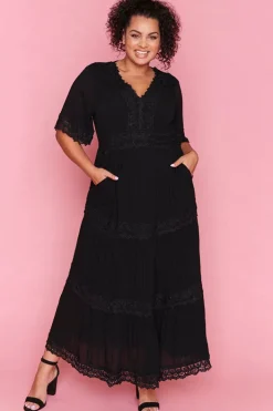 Lorraine Designs Fit & Flare Dresses | Cocktail Dresses*Adele Black Maxi Dress