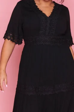 Lorraine Designs Fit & Flare Dresses | Cocktail Dresses*Adele Black Maxi Dress