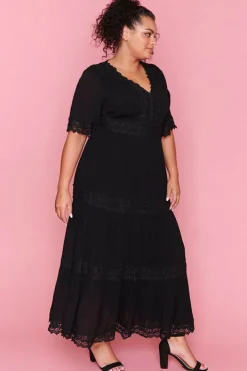 Lorraine Designs Fit & Flare Dresses | Cocktail Dresses*Adele Black Maxi Dress