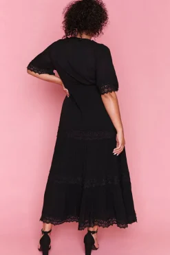 Lorraine Designs Fit & Flare Dresses | Cocktail Dresses*Adele Black Maxi Dress