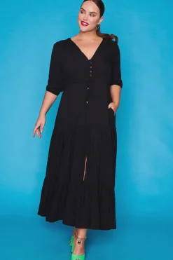 Ebby & I Casual Dresses | Fit & Flare Dresses*Adeline Black Maxi Dress