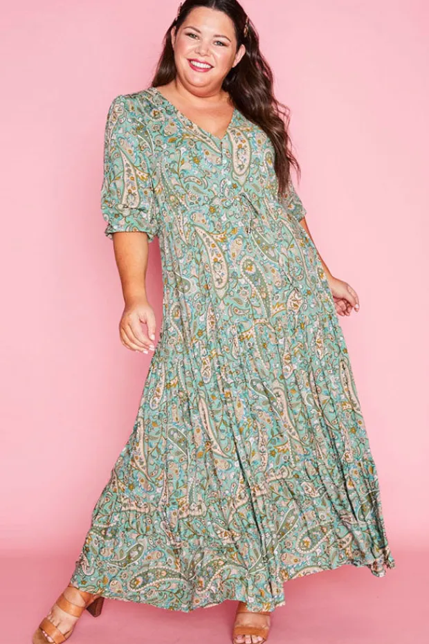 Ebby & I Casual Dresses | Maxi Dresses*Adeline Green Paisley Maxi Dress