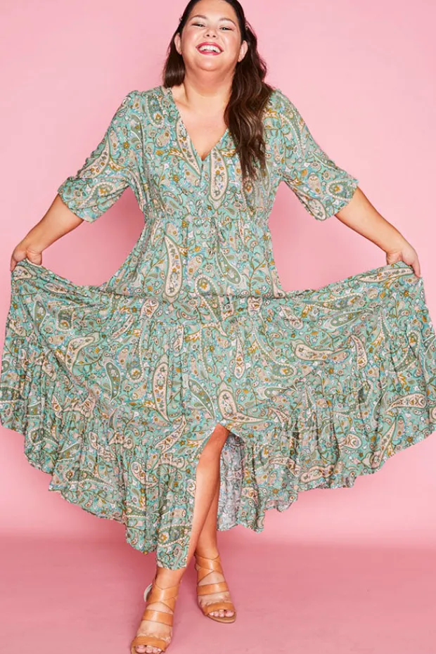 Ebby & I Casual Dresses | Maxi Dresses*Adeline Green Paisley Maxi Dress
