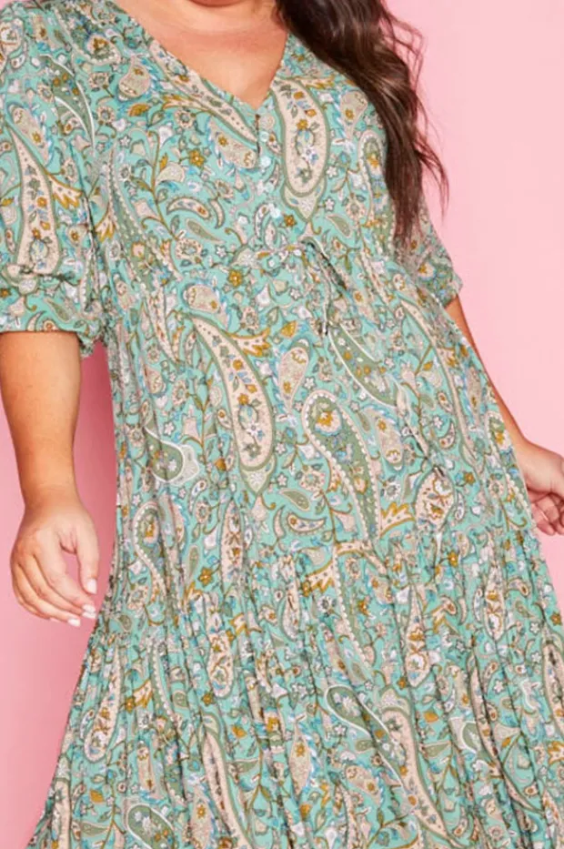 Ebby & I Casual Dresses | Maxi Dresses*Adeline Green Paisley Maxi Dress
