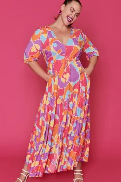 Ebby & I Fit & Flare Dresses | Casual Dresses*Adeline Lovely Lines Gelato Maxi Dress