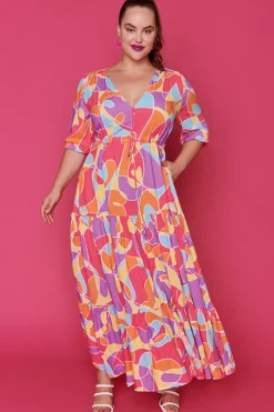 Ebby & I Fit & Flare Dresses | Casual Dresses*Adeline Lovely Lines Gelato Maxi Dress