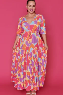 Ebby & I Fit & Flare Dresses | Casual Dresses*Adeline Lovely Lines Gelato Maxi Dress