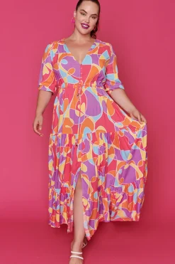 Ebby & I Fit & Flare Dresses | Casual Dresses*Adeline Lovely Lines Gelato Maxi Dress