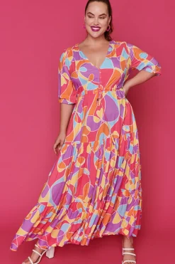 Ebby & I Fit & Flare Dresses | Casual Dresses*Adeline Lovely Lines Gelato Maxi Dress