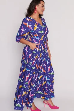 Lorraine Fit & Flare Dresses | Maxi Dresses*Adeline Rainbow Crackle Dress
