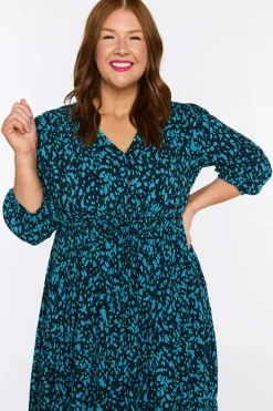 Lorraine Fit & Flare Dresses | Maxi Dresses*Adeline Teal Dash Dress