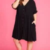Ebby & I Casual Dresses | Shirt Dresses*Adina Black Dress