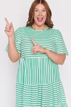 Lorraine Designs Loose Dresses | Maxi Dresses*Alani Green Stripe Dress