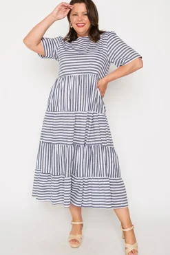 Lorraine Designs Loose Dresses | Casual Dresses*Alani Navy Stripe Dress