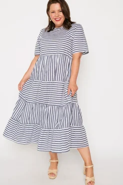 Lorraine Designs Loose Dresses | Casual Dresses*Alani Navy Stripe Dress