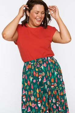 Lorraine Designs Skirts*Alexandra Christmas Vacation Skirt