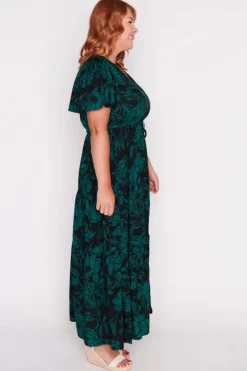 Lorraine Casual Dresses | Fit & Flare Dresses*Alexia Midnight Green Dress