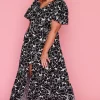 Lorraine Casual Dresses | Fit & Flare Dresses*Alexia Peonies Black & White Dress