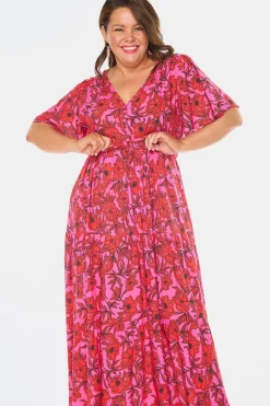 YD International Casual Dresses | Fit & Flare Dresses*Alexia Pink Scarlet Dress