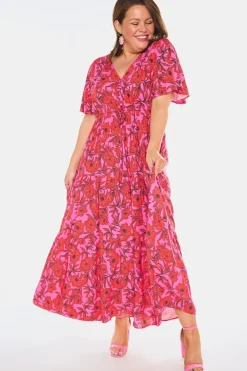 YD International Casual Dresses | Fit & Flare Dresses*Alexia Pink Scarlet Dress