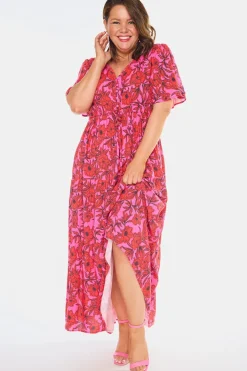 YD International Casual Dresses | Fit & Flare Dresses*Alexia Pink Scarlet Dress