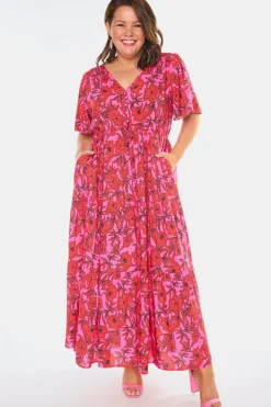 YD International Casual Dresses | Fit & Flare Dresses*Alexia Pink Scarlet Dress