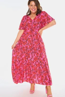 YD International Casual Dresses | Fit & Flare Dresses*Alexia Pink Scarlet Dress