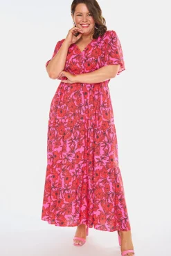 YD International Casual Dresses | Fit & Flare Dresses*Alexia Pink Scarlet Dress