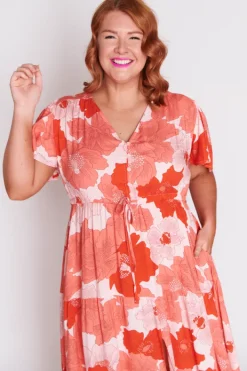 Lorraine Casual Dresses | Fit & Flare Dresses*Alexia Popping Orange Dress