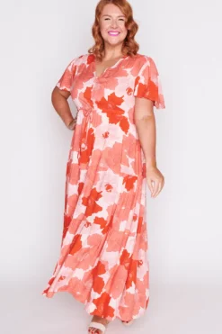 Lorraine Casual Dresses | Fit & Flare Dresses*Alexia Popping Orange Dress
