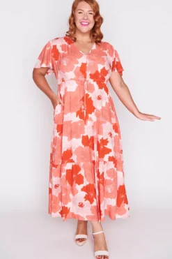 Lorraine Casual Dresses | Fit & Flare Dresses*Alexia Popping Orange Dress