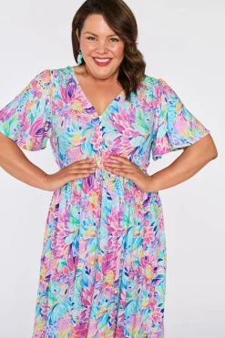 YD International Casual Dresses | Fit & Flare Dresses*Alexia Rainbow Bloom Dress