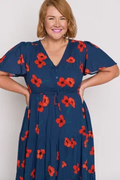 Lorraine Casual Dresses | Fit & Flare Dresses*Alexia Red Poppy Fields Maxi Dress