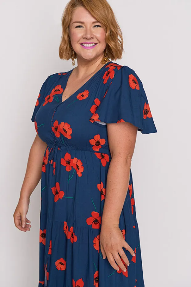 Lorraine Casual Dresses | Fit & Flare Dresses*Alexia Red Poppy Fields Maxi Dress