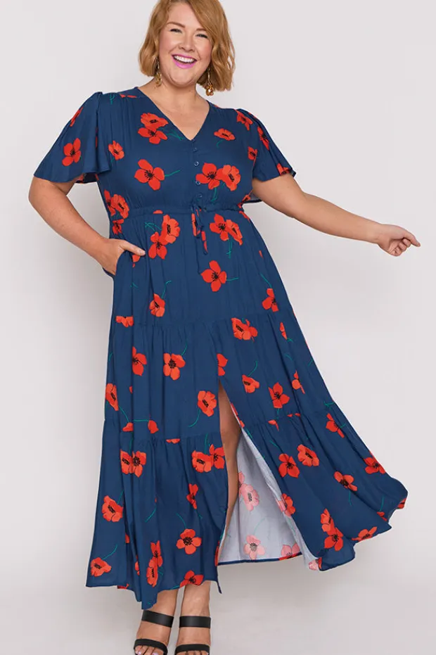 Lorraine Casual Dresses | Fit & Flare Dresses*Alexia Red Poppy Fields Maxi Dress