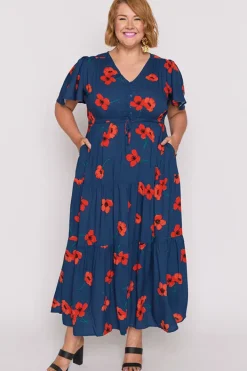 Lorraine Casual Dresses | Fit & Flare Dresses*Alexia Red Poppy Fields Maxi Dress