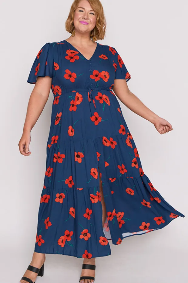 Lorraine Casual Dresses | Fit & Flare Dresses*Alexia Red Poppy Fields Maxi Dress