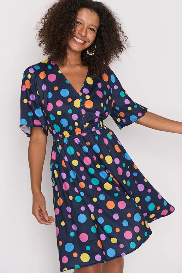 Lorraine Designs Casual Dresses | Knee Length Dresses*Alice Multi Spot Dress