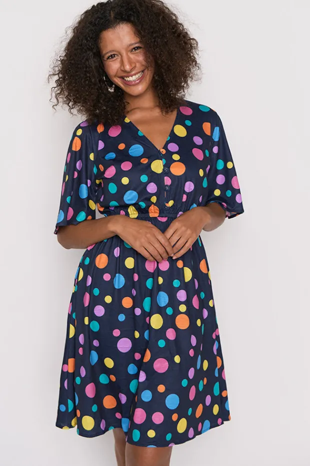 Lorraine Designs Casual Dresses | Knee Length Dresses*Alice Multi Spot Dress