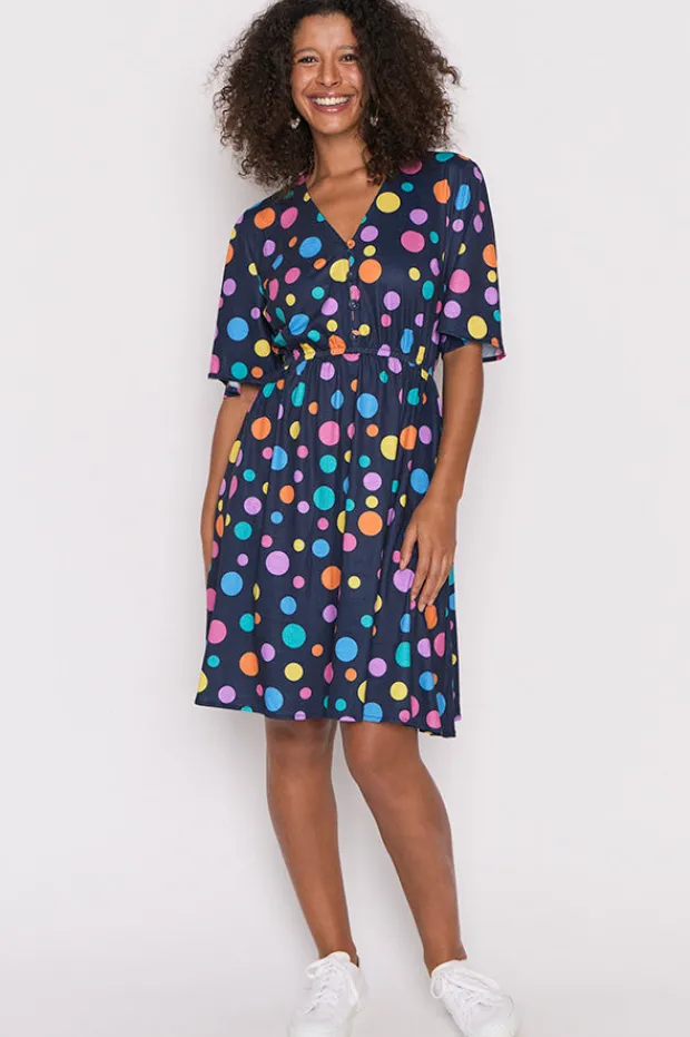 Lorraine Designs Casual Dresses | Knee Length Dresses*Alice Multi Spot Dress