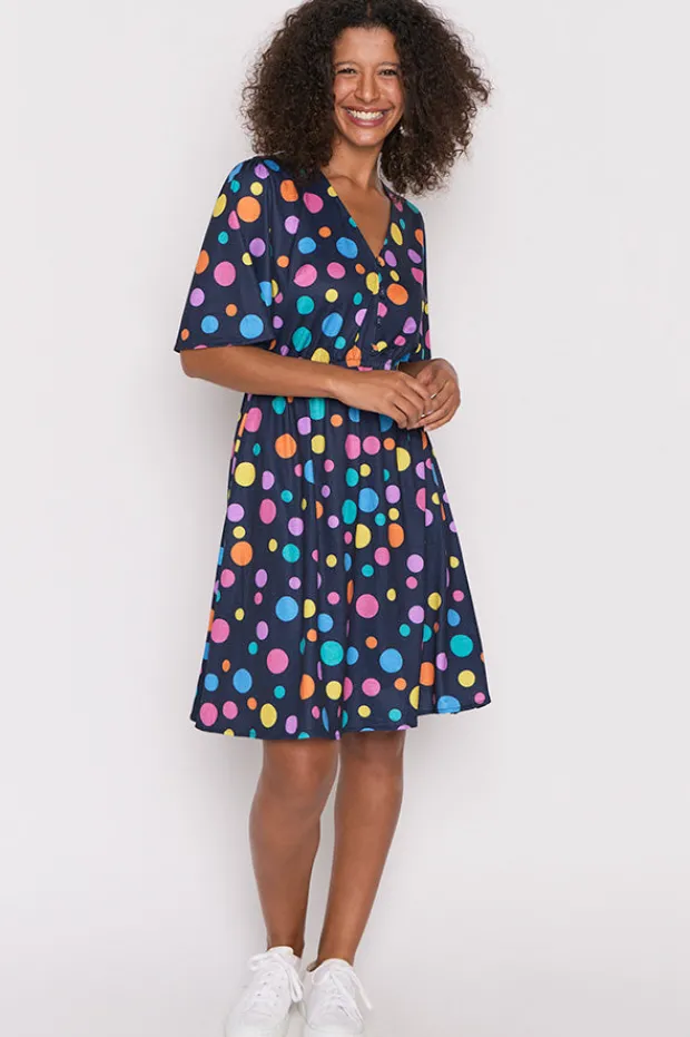 Lorraine Designs Casual Dresses | Knee Length Dresses*Alice Multi Spot Dress
