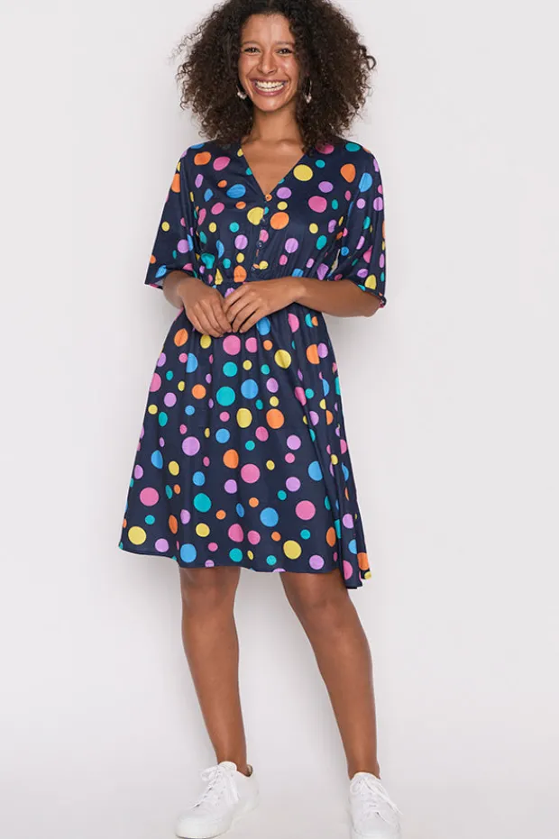 Lorraine Designs Casual Dresses | Knee Length Dresses*Alice Multi Spot Dress