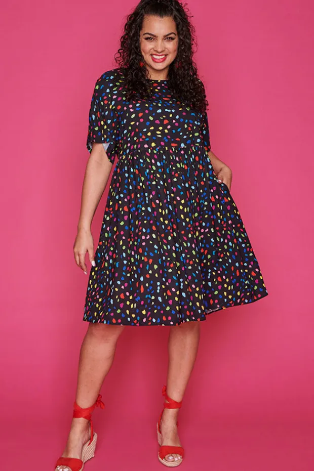 Lorraine Designs Casual Dresses | Shift Dresses*Allsorts Black Confetti Dress