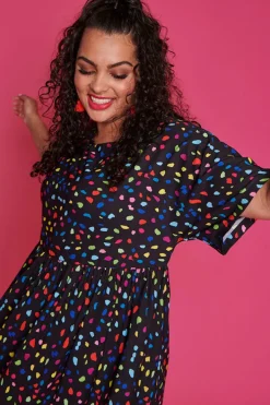 Lorraine Designs Casual Dresses | Shift Dresses*Allsorts Black Confetti Dress