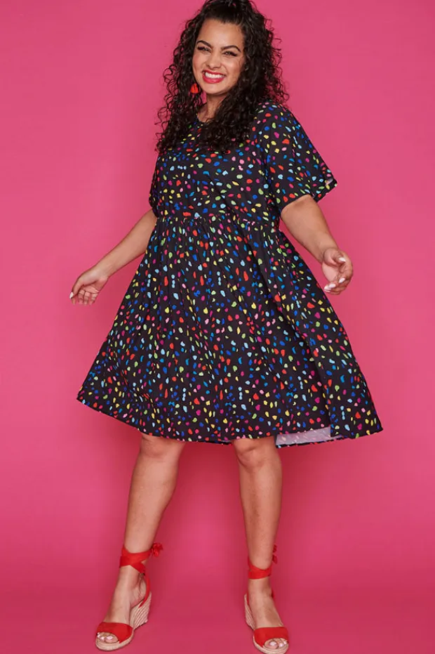 Lorraine Designs Casual Dresses | Shift Dresses*Allsorts Black Confetti Dress